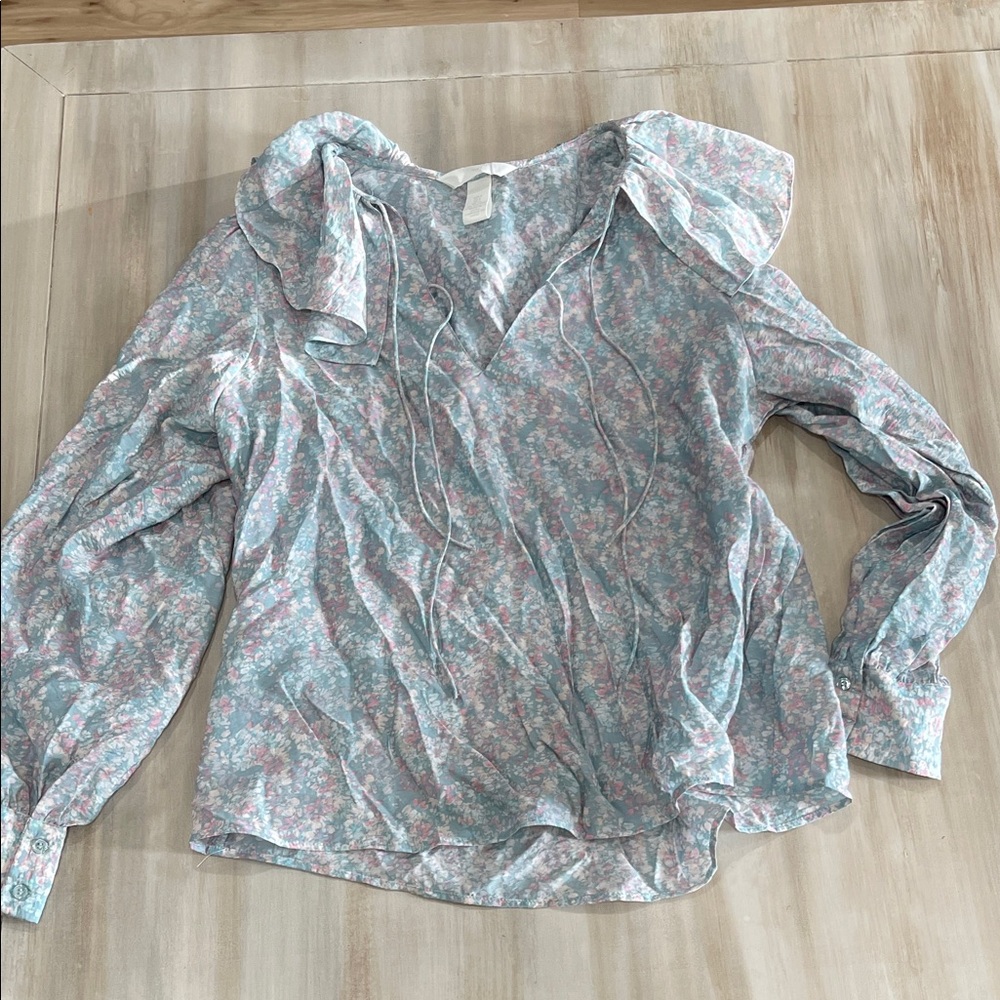 H&M Pastel Floral Blouse